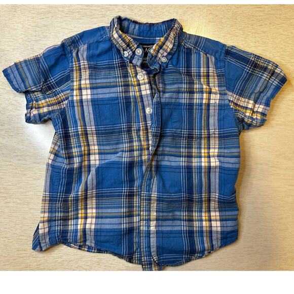 Toddler's Blue Plaid T-shirt - A Children's Place - 36mo/3T - Picture 1 of 5